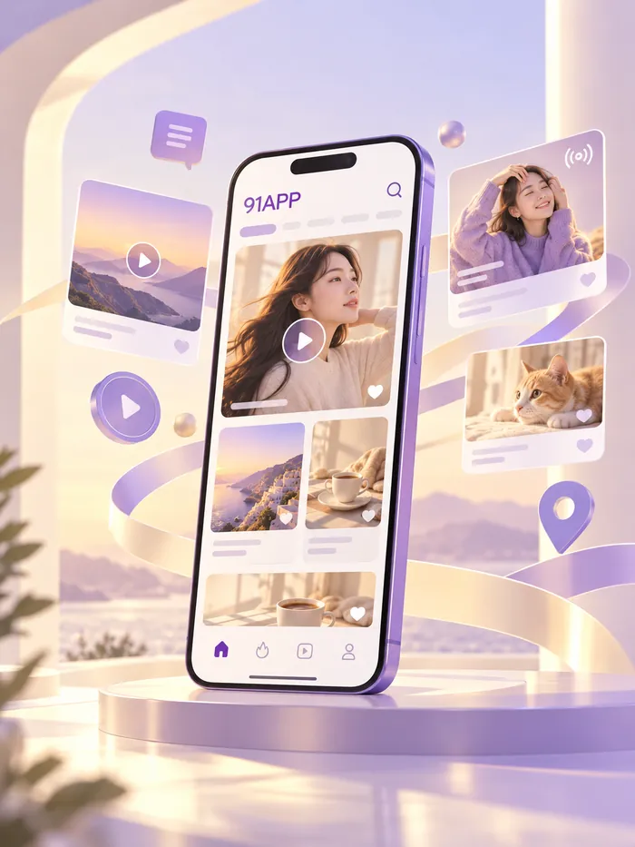 91APP 移动浏览示意